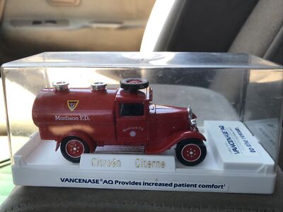 SOLIDO SCHERING DRUG ADVERTISING CITROEN CITERNE MADISON FD RED FIRE TRUCK 