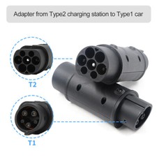 Type 2 To Type 1 EV Charging Adaptor Electric Vehicles Charger Connector