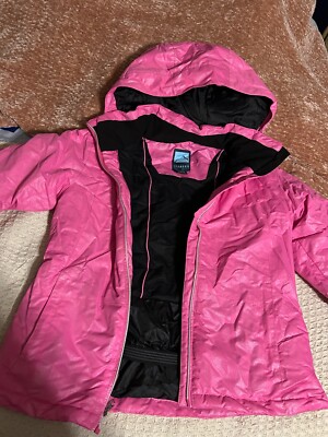 Iceberg Outerwear pink and black snow jacket in youth large (14-16)