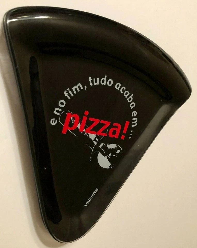 Set of 4 Tok & Stok and in the end, it all ends up in pizza! Pizza Glass Server - Image 2 of 3