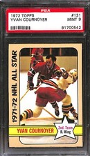 1972 TOPPS #131 YVAN COURNOYER AS2 PSA 9 Mint 81700542 