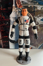 Major Matt Mason Figure wStand - Black Straps 1966 Mattel