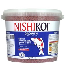 2.5KG NISHIKOI GROWTH LARGE PELLET POND FISH FOOD BUCKET FEEDING KOI DIET HEALTH