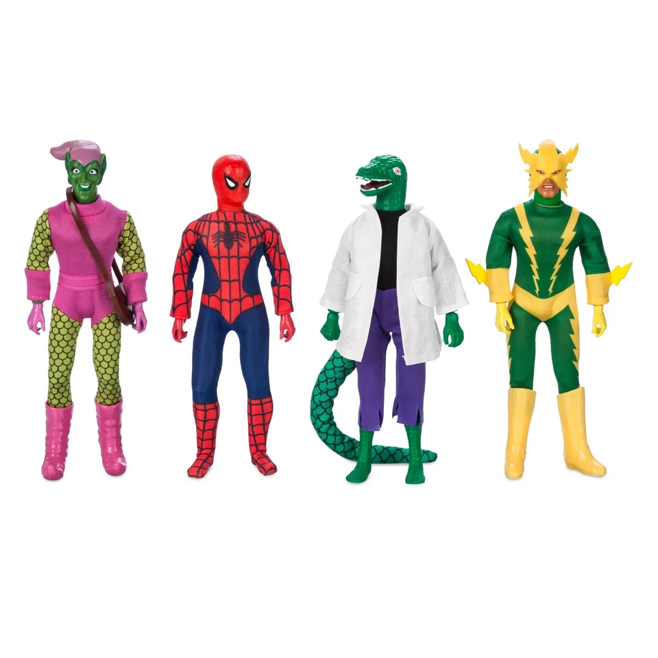 BRAND NEW! Mego World's Greatest Heroes 8" SPIDER MAN ACTION FIGURE SET OF 4 - Image 4 of 4