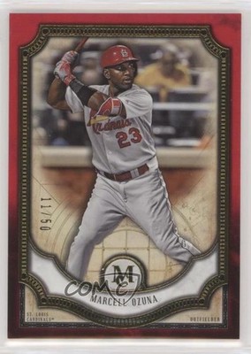 2018 Topps Museum Collection Ruby 11/50 Marcell Ozuna #90 b9e