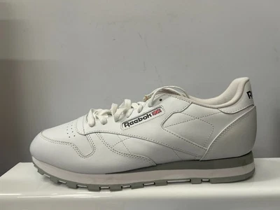 Reebok Classic Leather Sneaker Herren Trainer Weiß Low Top UK 7,5 US 8,5 EU 41 - Bild 1 von 4