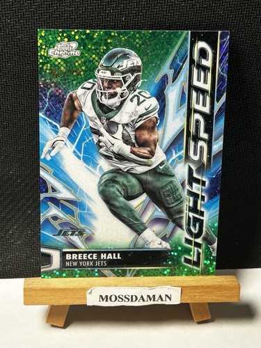 2025 Topps Cosmic Chrome Breece Hall Green Space Dust Refractor (RAW)