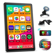 LAMTTO 7-inch Wireless Carplay Screen for Car with Magnetic Holder Horizontal