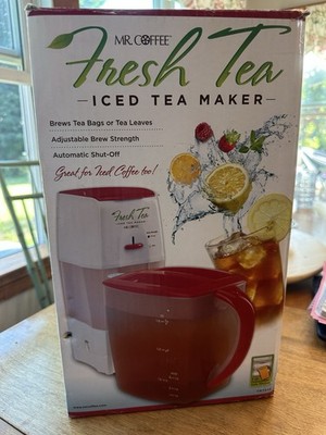 Mr. Coffee Fresh Tea Iced Tea Maker 3 Quart w/ Pitcher TM75RS red TM75 WORKS