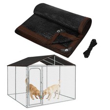 95 High Density Dog Kennel Shade Cover - 10x10ft Anti-Tear Easy Setup Shad...