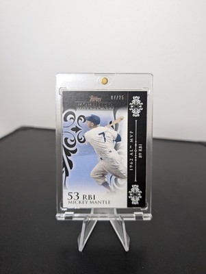 Mickey Mantle 2008 Topps Moments & Milestones #6-53 Black #7/25 Yankees Jsy# 1/1