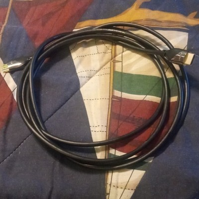 10 foot AudioQuest HDMI Cable HDMI Standard Male to Male Gold Plated Black 