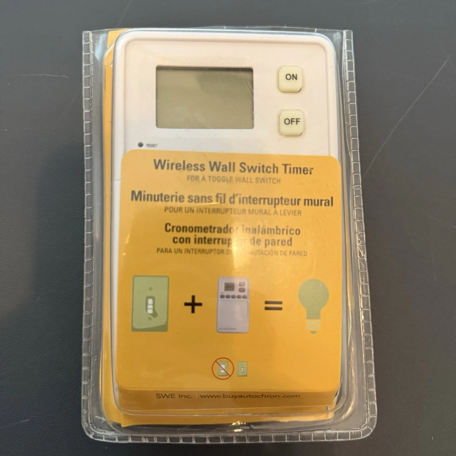 Autochron Timer Wireless Wall Switch Toggle Control Program Button Security
