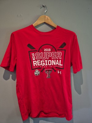 UNDER ARMOUR Texas Tech Red Raiders Red T-Shirt Loose Fit Size Large 2019 Ncaa 