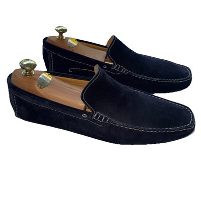 To Boot New York Mens Black Suede Driving Loafers 91801 11 Italy Moccasin Bundle