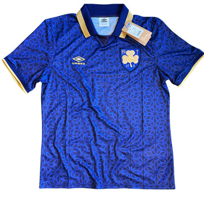 Umbro St Patricks Day Shirt 17-3 2025 M L XL 2XL Trikot blau gold (Irland) rar