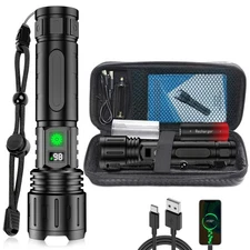 LED Flashlights High Lumens Rechargeable, Super Bright Powerful Flashlight, T...