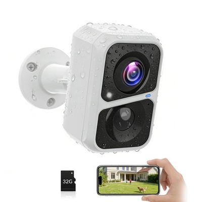 Vicohome 2K Wireless Battery-Powered WiFi Security Camera with SD Card