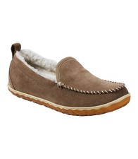 L.L. Bean Women's Dark Taupe Suede Lined Mountain Slipper Moccasin US 7 NWOB