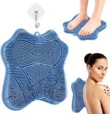 Shower Foot Scrubber,Shower Foot and Back Scrubber with Suction Cups,Butterfly