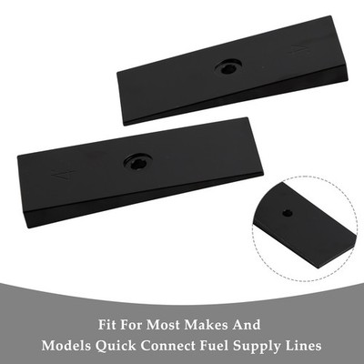 2PCS 2'' Wide 4°Degree Steel Leaf Spring Degree Shims Black