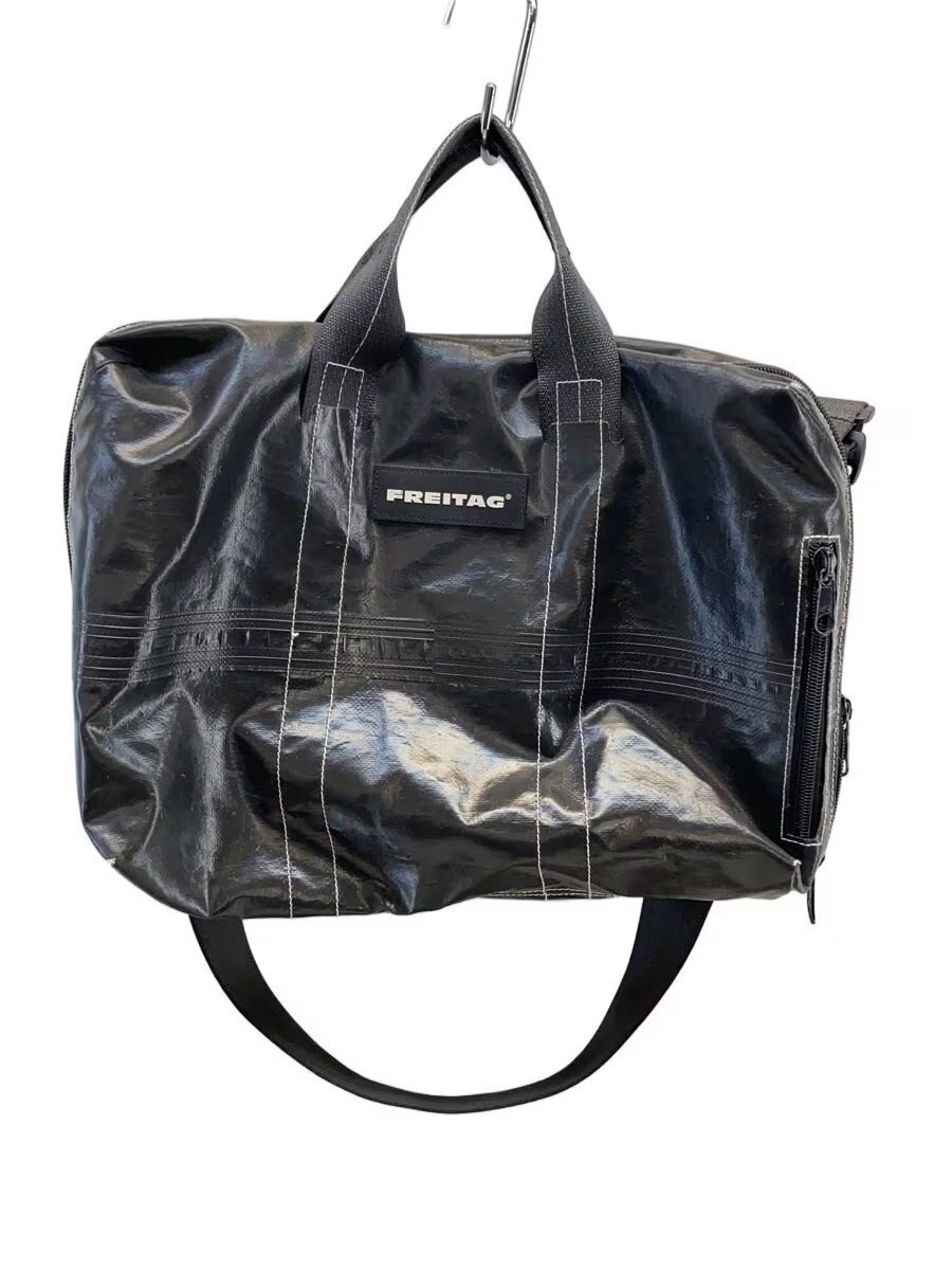FREITAG BEN Shoulder Laptop Bag Leather Black Plain Used