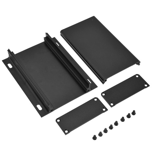 Aluminium Gehäuse Elektronik, Metallgehäuse Leergehäuse  Schwarz, 4,33 x 3,31... - Afbeelding 5 van 8