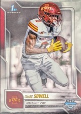 2025 Bowman Chrome University #123 Chase Sowell Iowa State Cyclones FBC