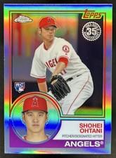 2018 Topps Chrome Shohei Ohtani 1983 Refractor Rookie RC #83T-6 Angels