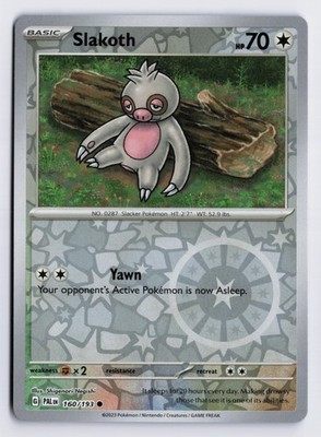 Slakoth - PAL #160/193 SV02: Paldea Evolved Common Reverse Holo NM