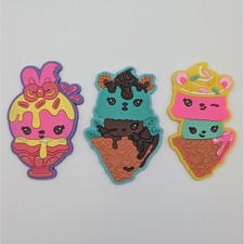MGA Num Noms Ice Cream Sundae Refrigerator Magnets Set of 3 2017 Kawaii Decor