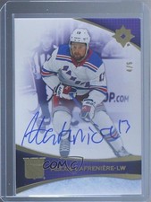 2022-23 Upper Deck Ultimate Collection Purple 4/5 Alexis Lafreniere #45 Auto 0c3