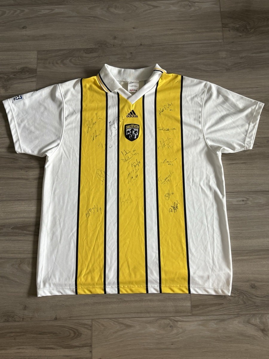 MLSコロンバスクルー1999ホームユニフォーム Vintage Team-Signed 1999 Adidas XL MLS Columbus Crew Home