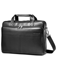 Samsonite Leather Slim Portfolio Laptop Brief...