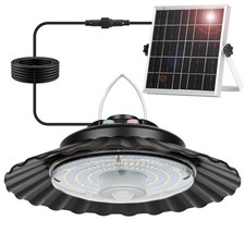 Solar Shed Light Indoor Outdoor, 2000LM Motion Sensor Solar Pendant Light wit...
