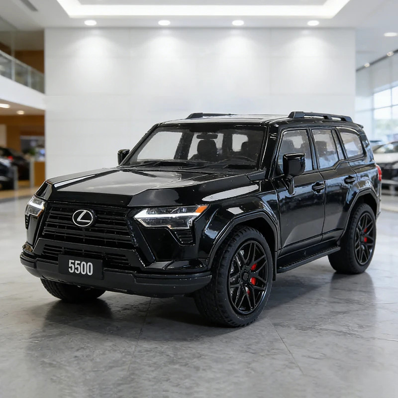1:24 Lexus GX550 SUV Alloy Diecast Car Model Sound Light Kid's Toy