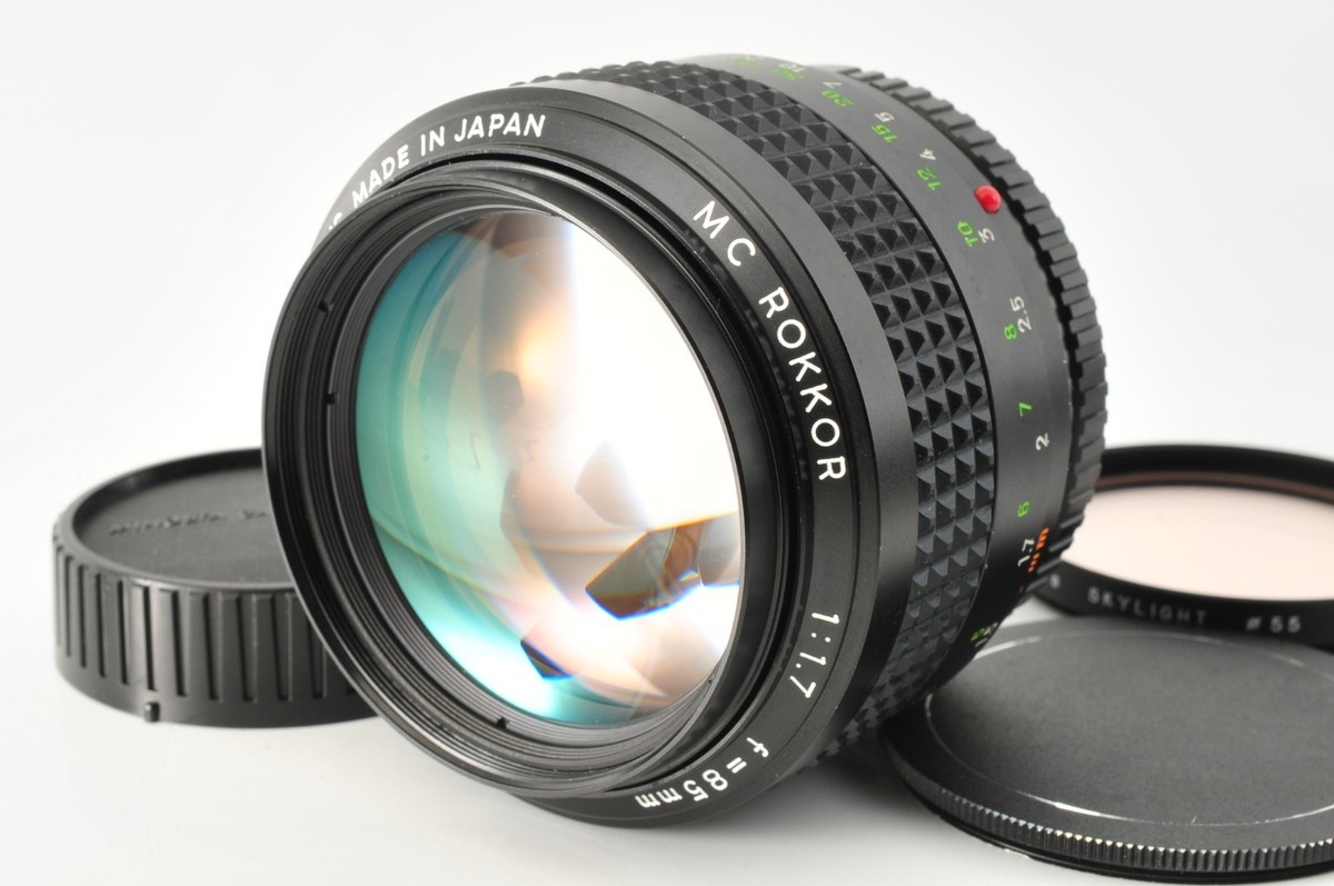 Minolta MC Rokkor 85mm f1.7 Portrait Prime Manual Focus Lens