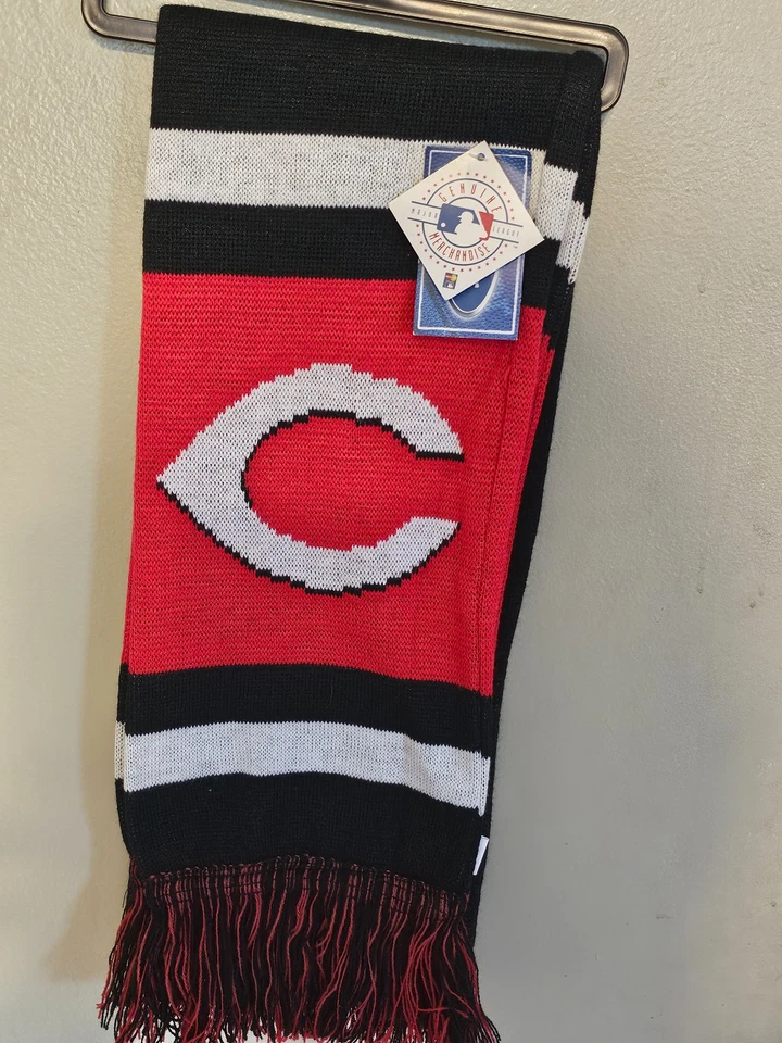 CINCINNATI REDS MLB BUFANDA INVIERNO FOCO BÉISBOL NUEVO #2 Foto 2 de 3