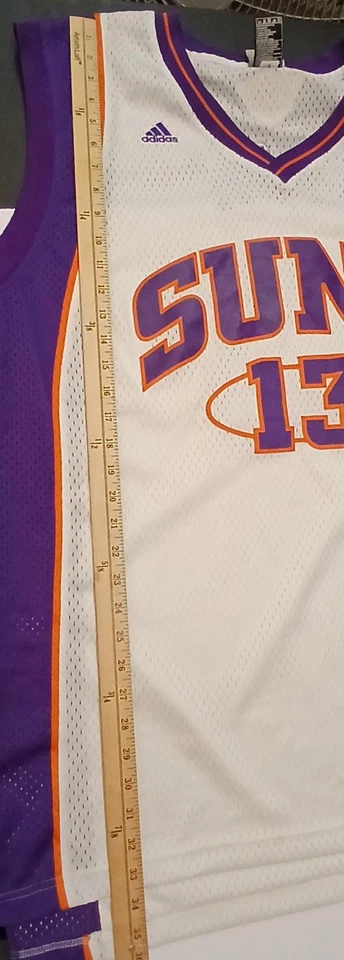 Phoenix Suns Jersey Mens 2XL White NBA Basketball Steve Nash Stitched Adidas - Image 4 of 4
