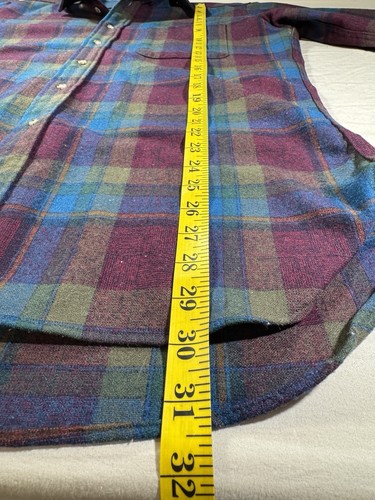Vintage Pendleton Wollhemd mit Knopfleiste Größe Large hergestellt in den USA kariert 90er makellos - Bild 4 von 4