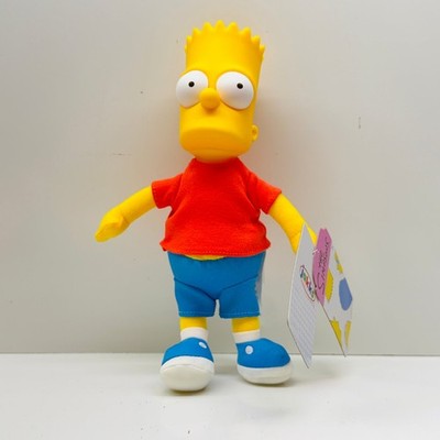 Jakks Pacific Bart Simpson The Simpsons 9.5'' Hybrid Plastic Plush Soft Toy