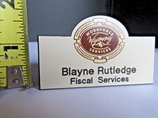 Wyoming Workforce Services VIDEO Magnetic Name Tag "Blayne R" Fiscal Services