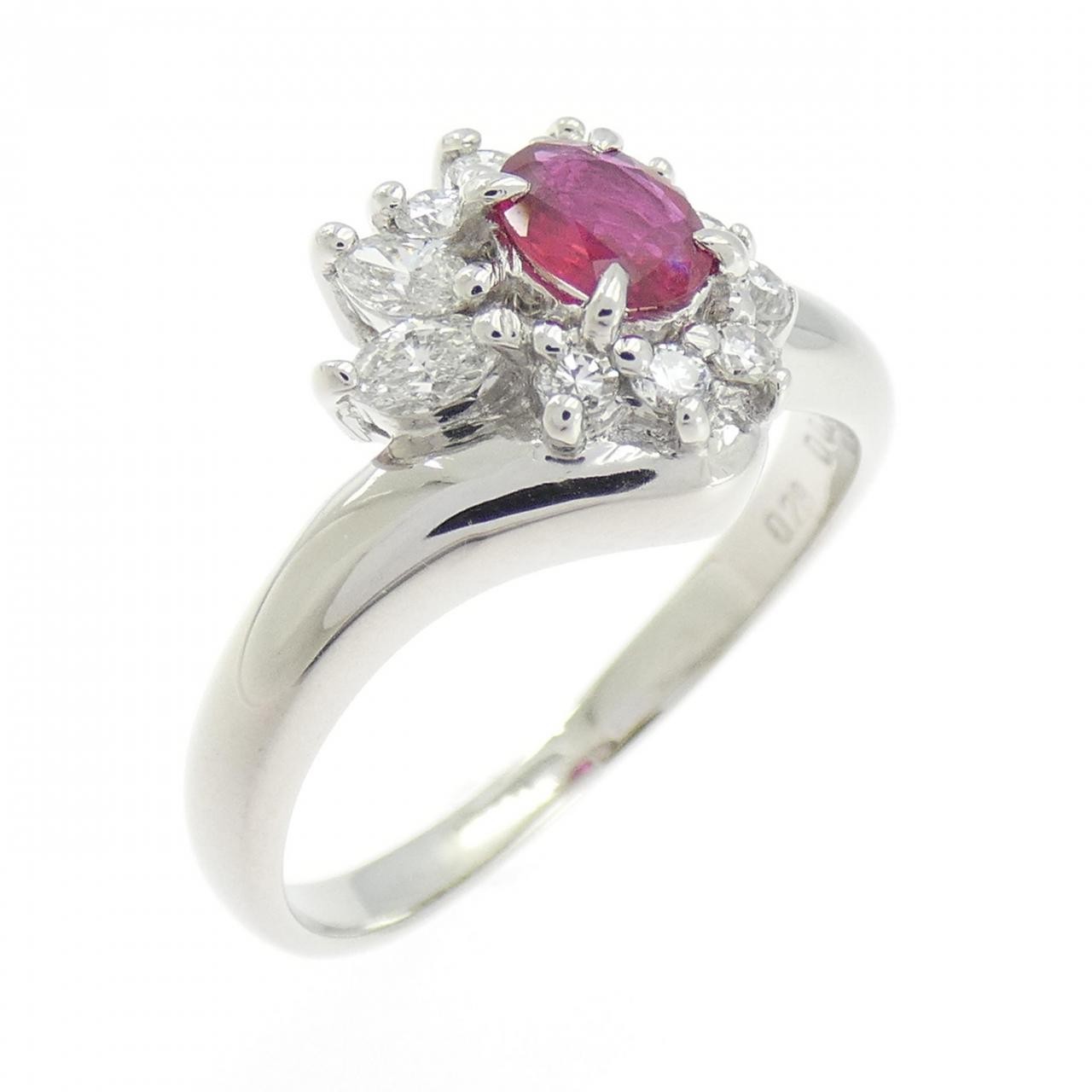 Authentic PT900 Ruby Ring 0.28CT  #260-008-143-62… - image 1