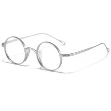 Unisex Classic Titanium Retro 45mm Spectacle Glasses Round Eyeglass Frames