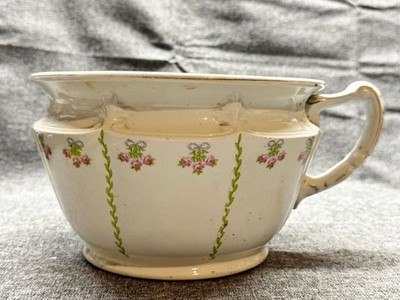 ANTIKER GIBSON KERAMIK COBRIDGE ENGLAND KAMMER PFLANZTOPF ROSE BLUMEN ÜBERTOPF