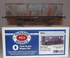 PARKSIDE BY PECO PS41 KIT-BUILT O GAUGE BR 20 TON COAL WAGON WEATHERED