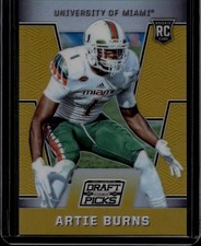 2016 Panini Prizm Collegiate Draft Picks #188 Artie Burns Prizms Gold #/10