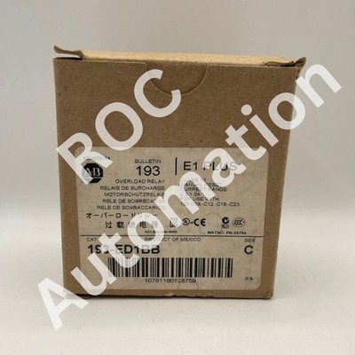 Open Pre-owned Allen Bradley 193-ED1BB Overload Relay