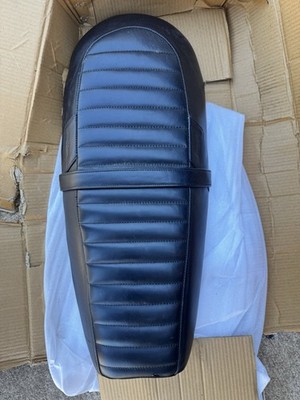 For Royal Enfield Interceptor 650 & GT 650 - ''Black Deluxe Touring Dual Seat''