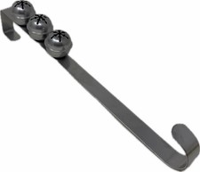 Jingle Bells Silver 15" Wreath hanger with Bells Over the Door - Christmas